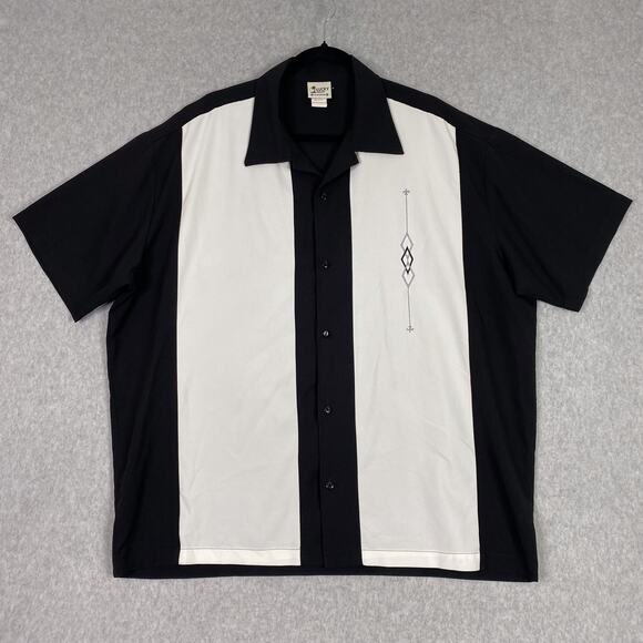Lucky Paradise Clothing Mens XXL Bowling Shirt Camp Collar Made in USA 2XL - Picture 1 of 7